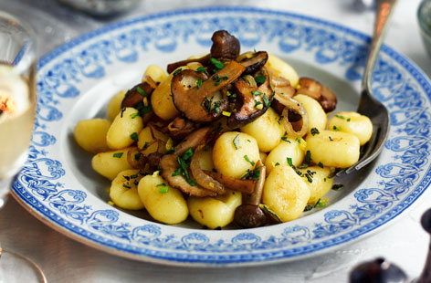 Brown butter gnocchi with mushrooms